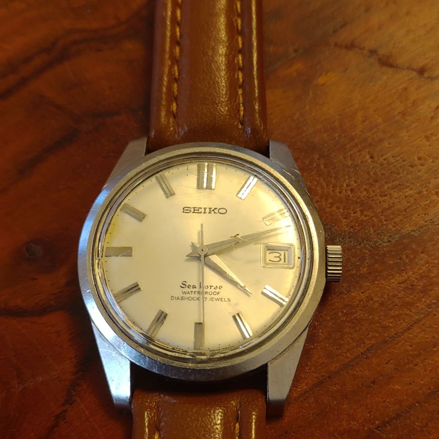 VINTAGE SEIKO SEA HORSE DIASHOCK 17 JEWELS Köp på Tradera