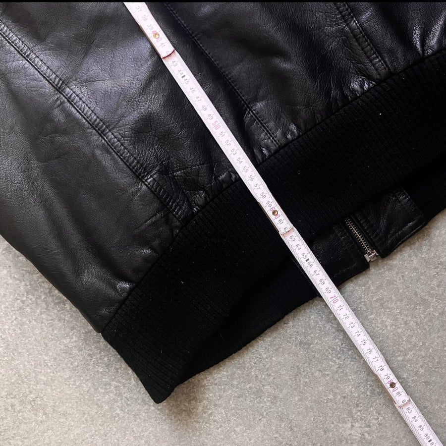 Rock 'N blue vintage 00s y2k leather jacket siz.. | Köp på Tradera
