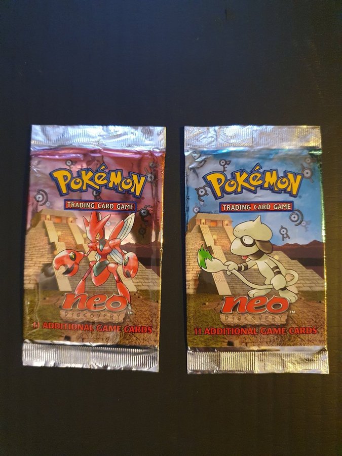 Pokmon Neo Discovery Booster Packs Tomma | Kp p Tradera (722964660)