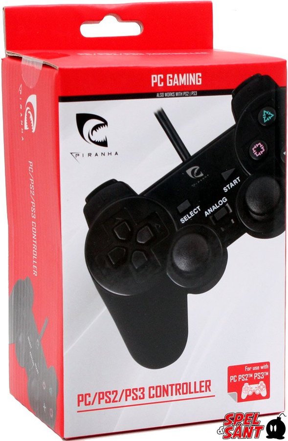 Piranha Pc Ps2 Ps3 Controller Svart 3m Kop Fran Spelochsant Pa Tradera Piranha Pc Ps2 Ps3 Controller Svart 3m Kop Fran Spelochsant Pa Tradera