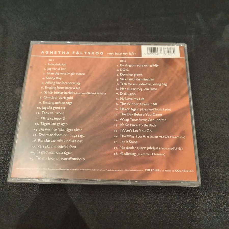 AGNETHA FOLTSKOG/ MY LOVE MY LIFE/ 1996年 AGNETHA FÂLTSKOG 