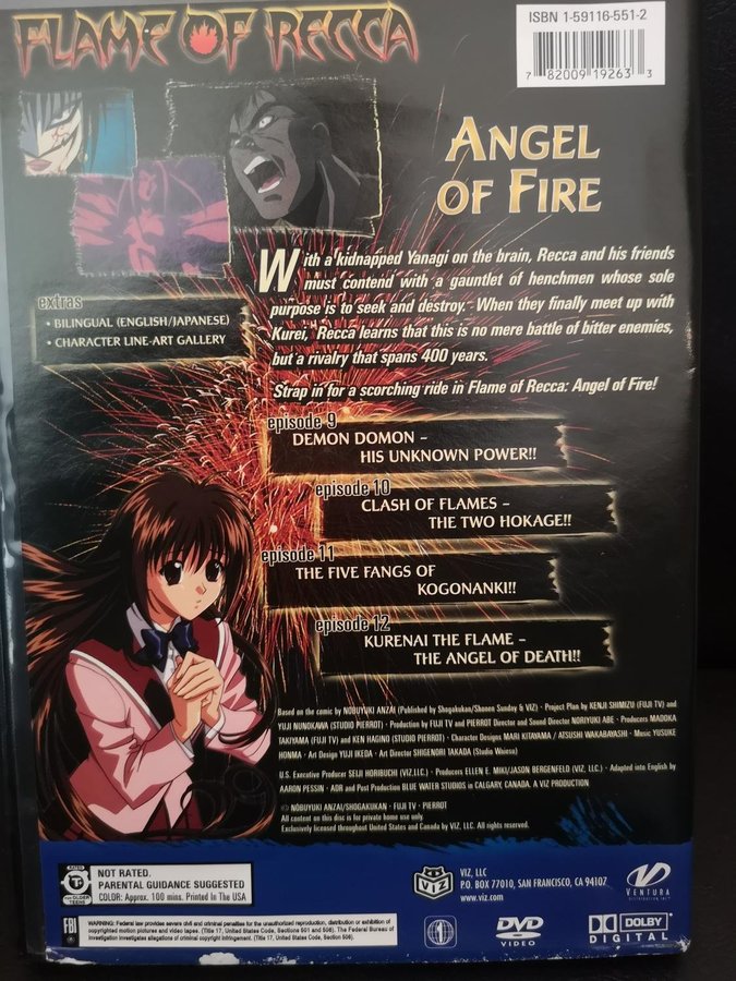 Flame of Recca Angel of Fire (2005) Köp på Tradera (550282377)