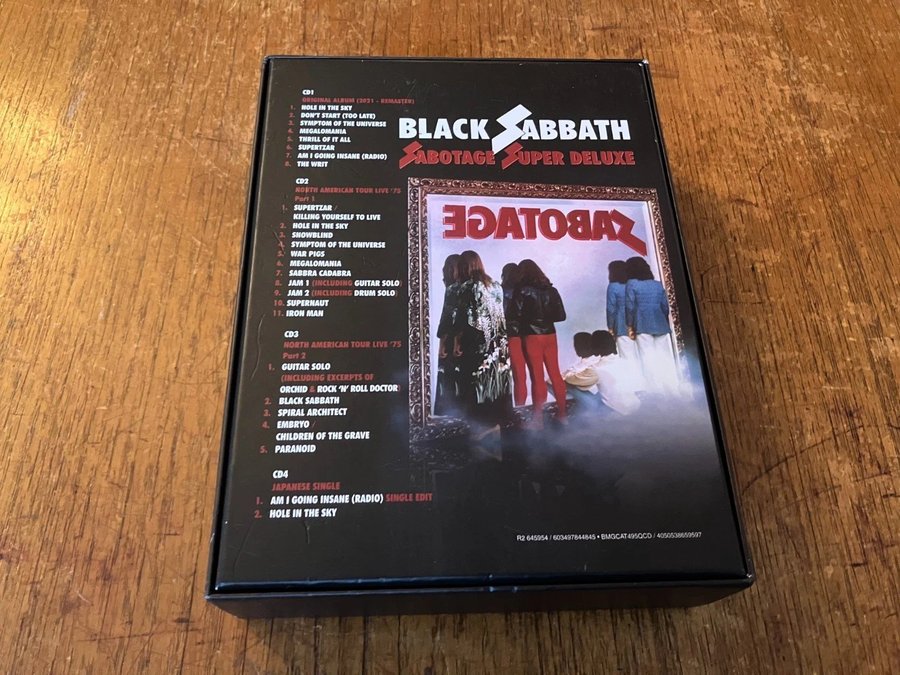 BLACK SABBATH Sabotage 4-CD BOX Set Super Delux.. | Köp på Tradera