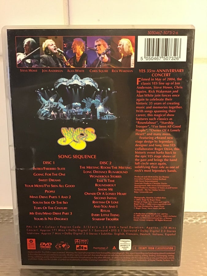 Yes - 35th Anniversary Concert - Songs From Tso.. | Köp på Tradera