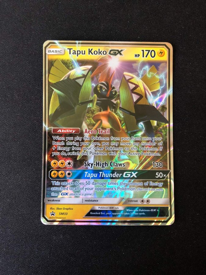 Tapu Koko GX - SM33 Ultra Rare Promo