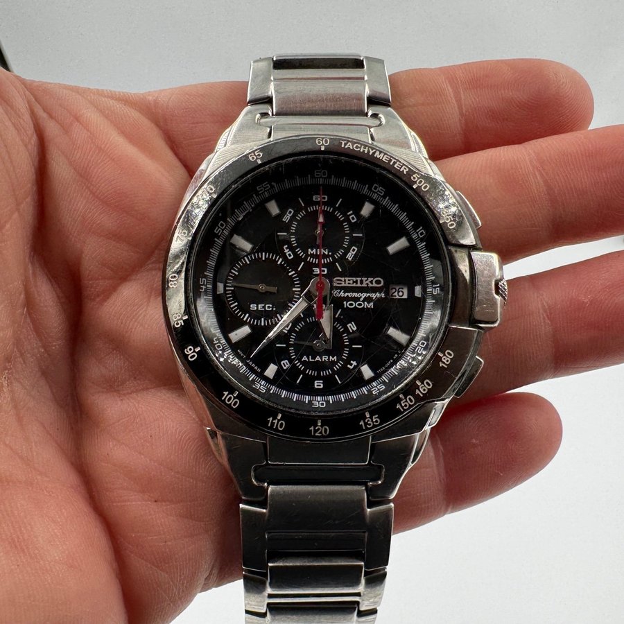 Se produkter der ligner SEIKO Chronograph ARMBANDSUR p Tradera