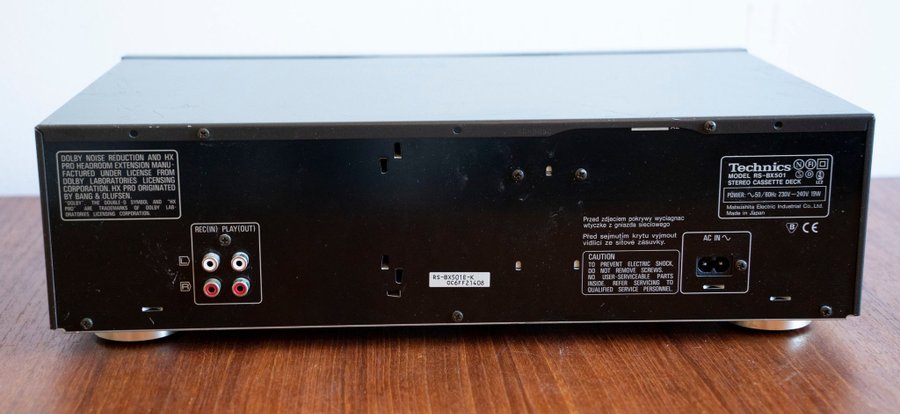 Platine Cassette Technics RS-BX501 - Stereo Deck - Occasion Bon État