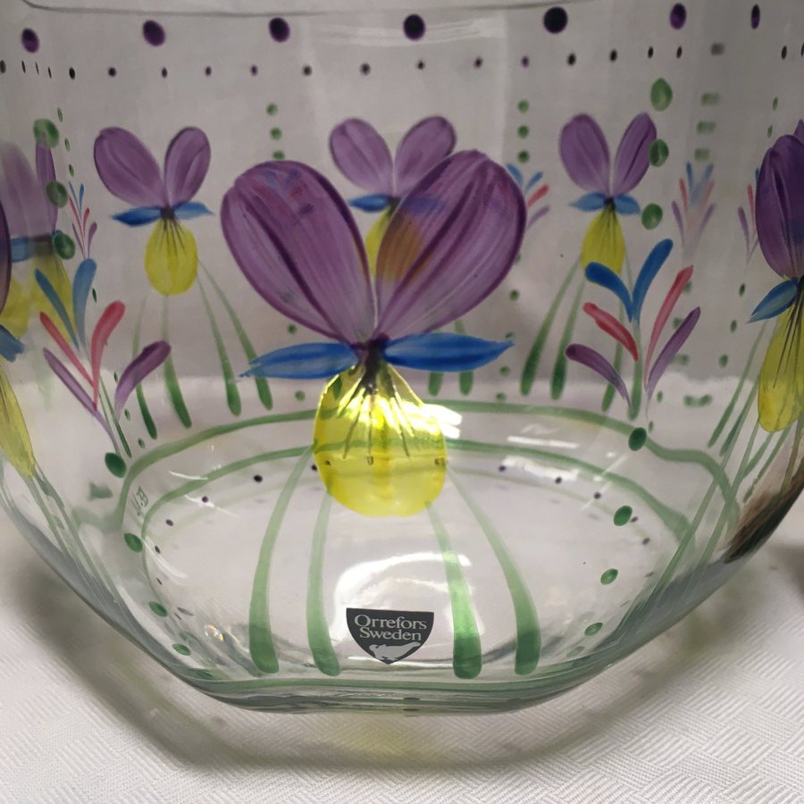 Orrefors Styvmorsviol Eva EnglundスウェーデンOrrefors Styvmorsviol