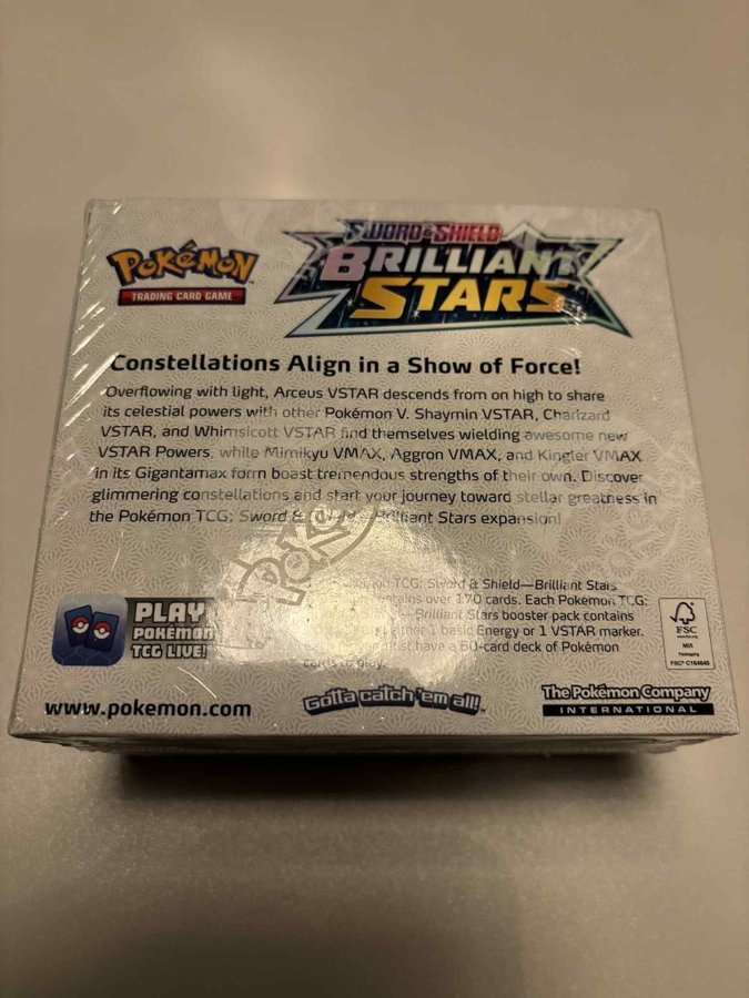 Pokmon Sword & Shield Brilliant Stars Booster .. | Kp p Tradera (729997093) Pokmon Sword & Shield Brilliant Stars Booster .. | Kp p Tradera (729997093)