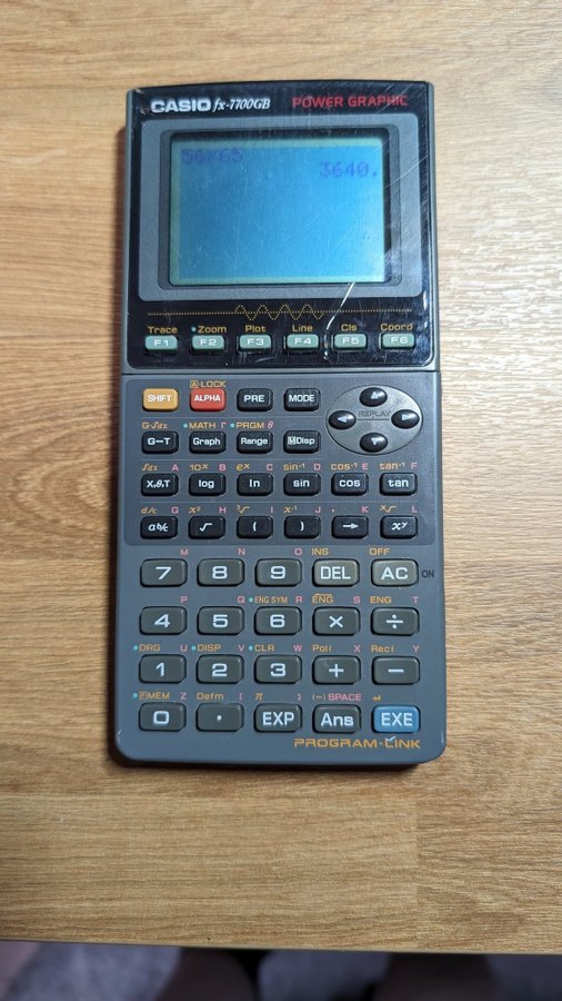 Miniraknare Casio FX 7700 GB