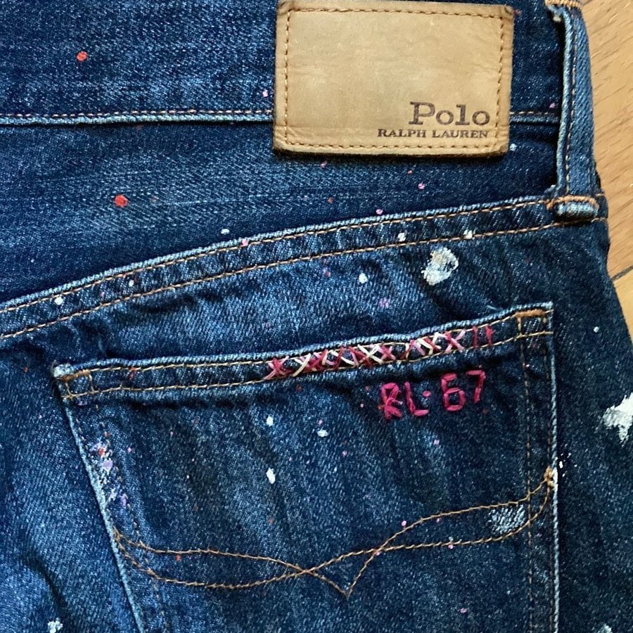 POLO RALPH LAUREN 　BOYFRIEND　26 Polo Ralph Lauren Women's Size 26 Blue Astor Slim Boyfriend