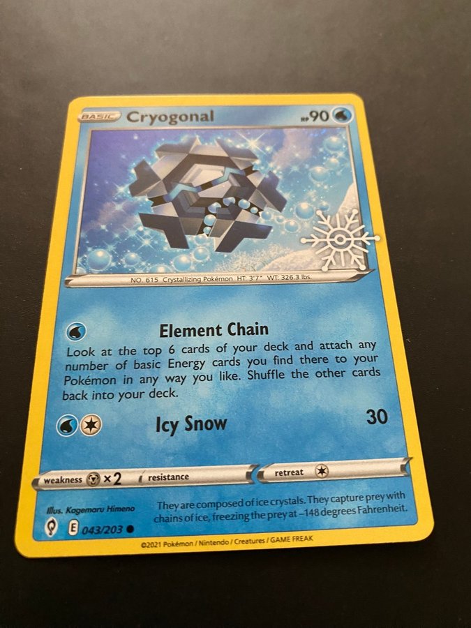 Cryogonal 043/203 Holo Snowflakes Calender Coll.. | Kp p Tradera  (619909907)