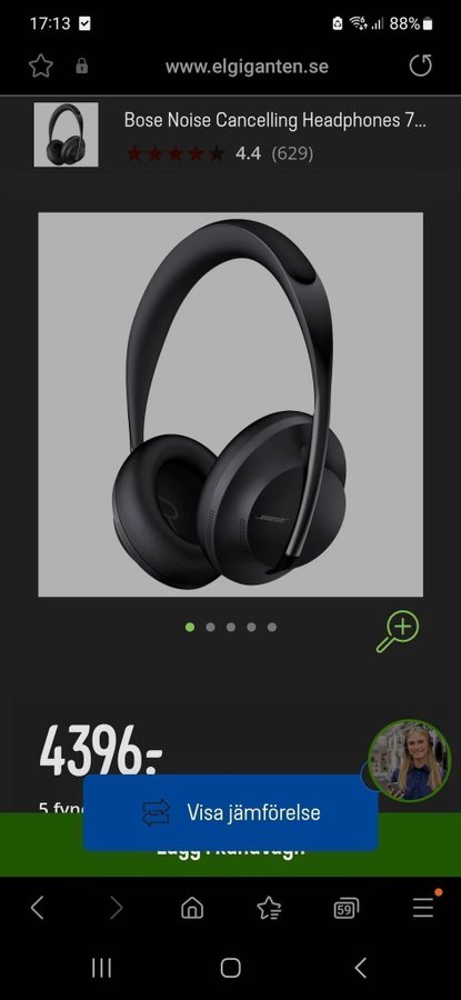 Se produkter som liknar Bose 700 Noise Cancelling H r p Tradera