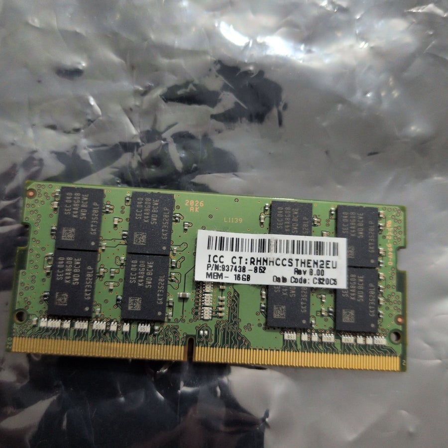 Samsung RAM 16GB 2Rx8 PC4-3200AA-SE1-11 SODIMM | Köp på Tradera