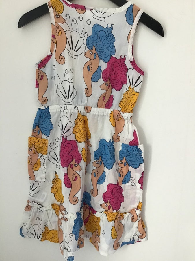 mini rodini seahorse dress Mini Rodini Unicorn seahorse print