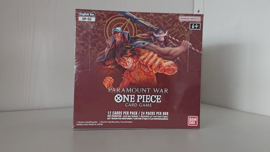 One Piece Card Game Paramount War OP02 Booster .. | Kp p Tradera  (725893863)