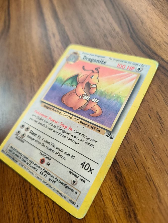 Se produkter som liknar Pokmon - Dragonite 19/62 - F.. p Tradera  (727287967)