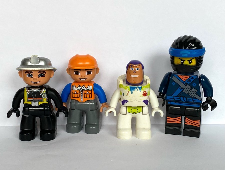 Figurer Duplo Ninja Byggarbetare Figurer Figur Stor Lego figur duplo