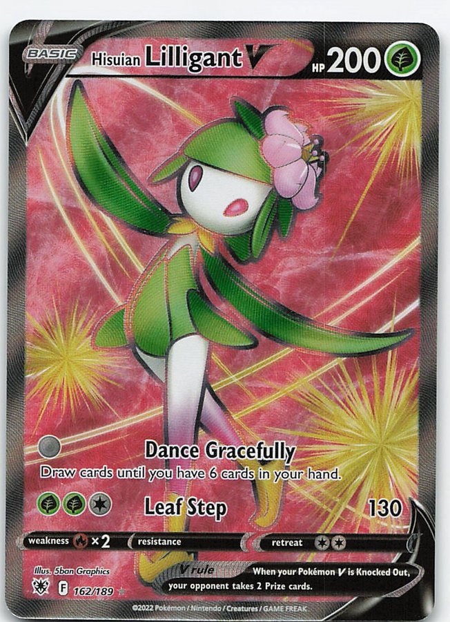 lilligant v pokemon card price Amazon.com: Hisuian Lilligant VSTAR - 018/189 - Ultra Rare - Sword & Shield main image 1