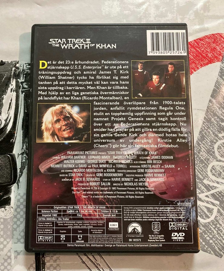 Star Trek Ii Khans Vrede 1982 STAR TREK II THE WRATH OF KHAN - KHANS VREDE (1.. | Köp på Tradera (553403869)