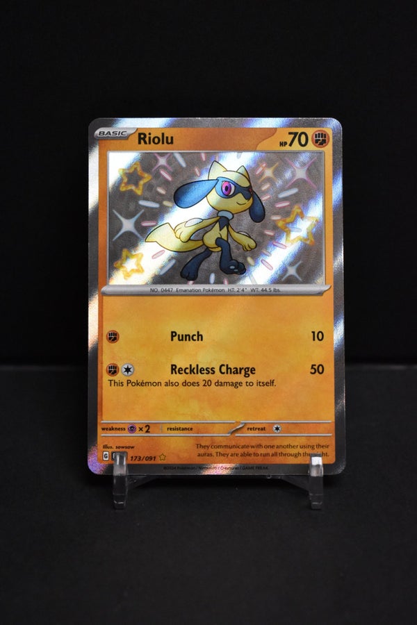 Riolu #173 [Shiny Rare] – Paldean Fates | Köp på Tradera (714478017)