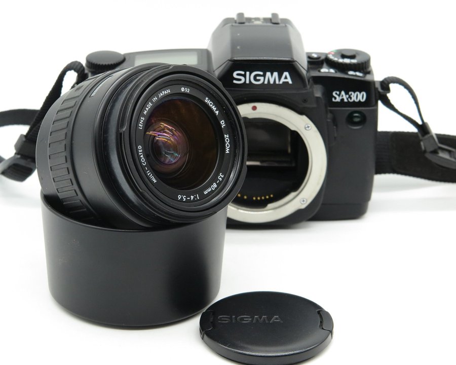 Sigma SA300 med Sigma DL Zoom 3580mm 145.6 Köp på Tradera (597916213)