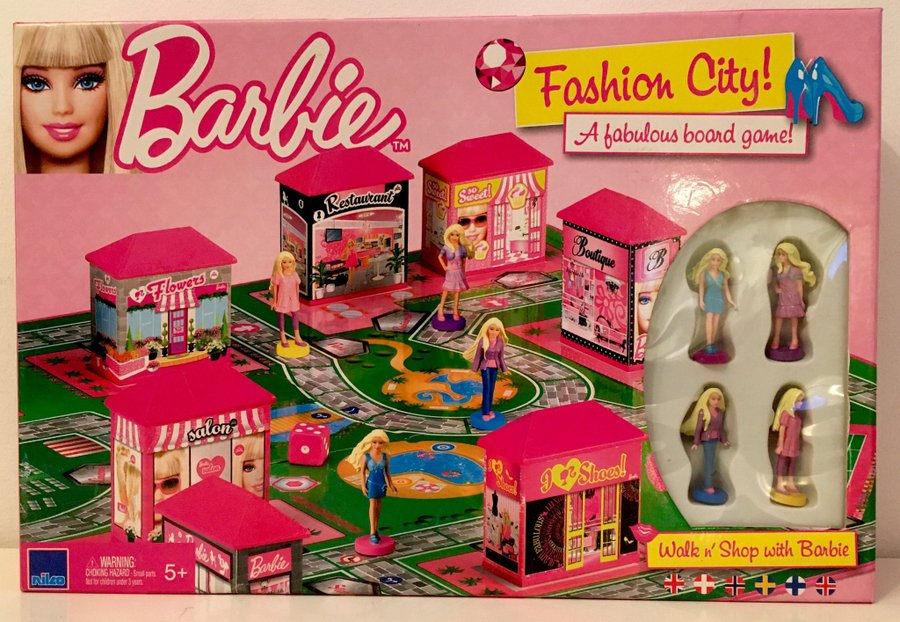 Barbie fashion city on sale board game