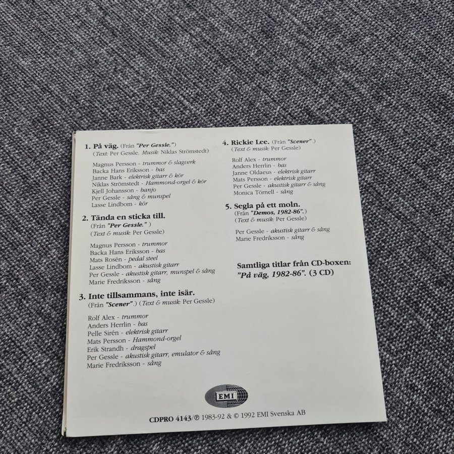 洋楽 Per Gessle Pa vag,1982-86 The Per Gessle Archives - På väg - Demos 1982-86 - Album by
