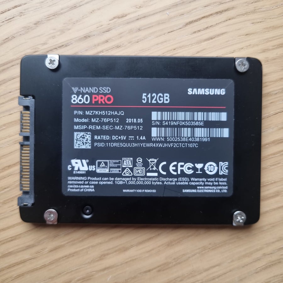 Samsung 860 PRO 512GB SSD | Köp på Tradera (750576835)