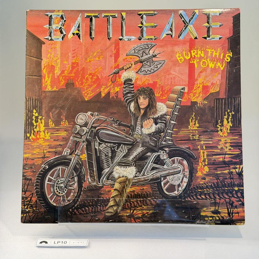 Battleaxe – Burn This Town LP (1983 Music For N.. | Köp på Tradera