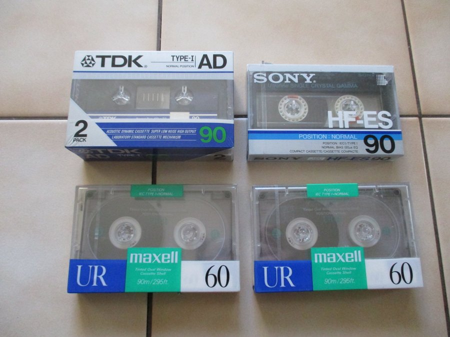 SONY ソニー カセットテープ HF-S 46と50と54と60と90と SONY ソニー カセットテープ HF-S 46と50と54と60と90と