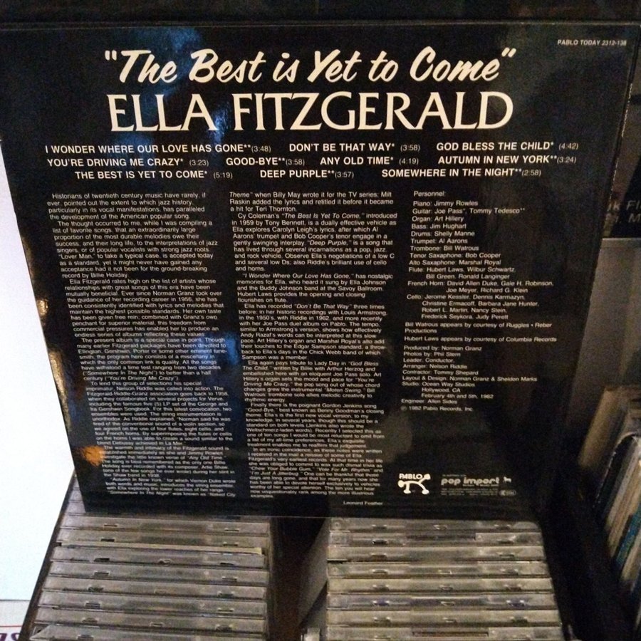 Ella Fitzgerald - The Best Is Yet To Come - LP | Köp på