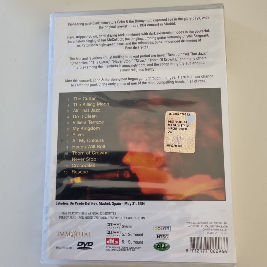 Echo & The Bunnymen - Live In Madrid 1984 (DVD) | Köp på Tradera