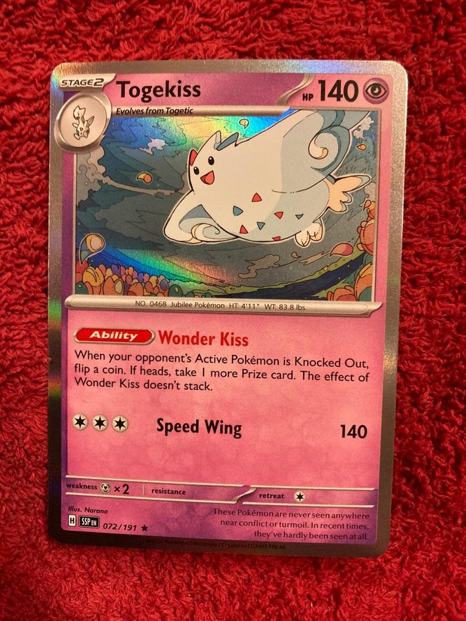 TOGEKISS - RARE HOLO  POKEMON .. | Kp frn hasse1248 p Tradera  (655603601)
