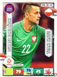 Panini Road To Russia 18 Pol01 Lukasz Fabians Kop Fran Mrcardstop Pa Tradera