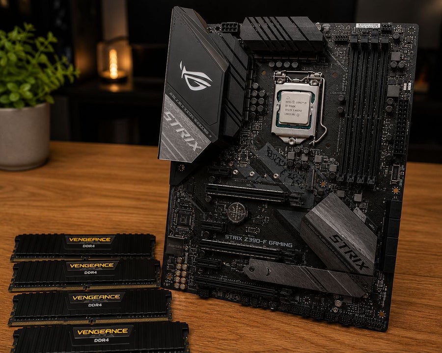 Se produkter som liknar ASUS ROG Strix Z390-F Gaming .. på Tradera