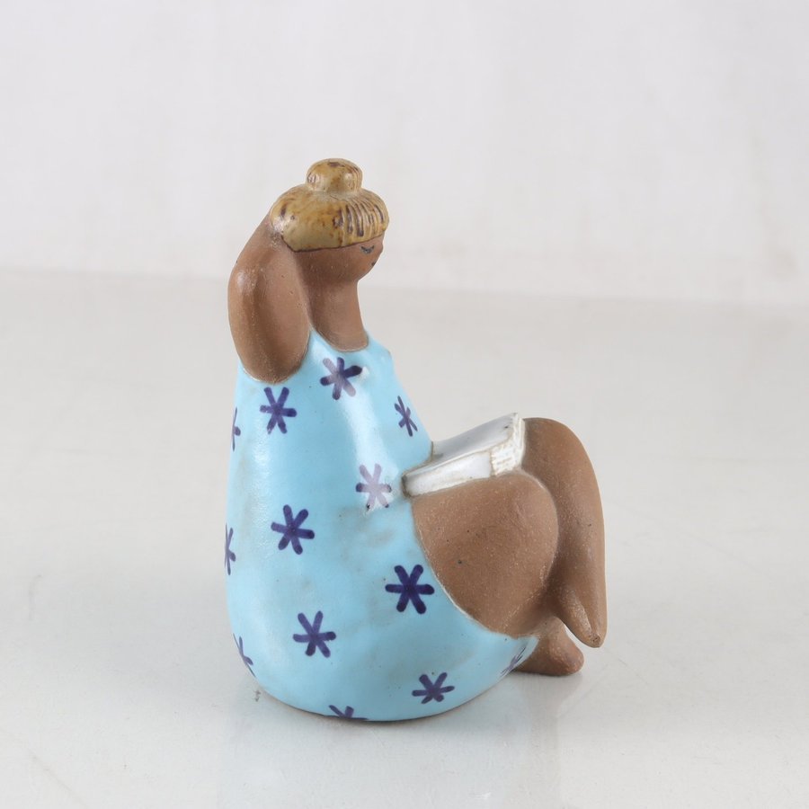 工芸品 Lisa Larson  Emma from The ABC Flickor Vintage MCM Lisa Larson Signed EMMA Stoneware Figurine. Part