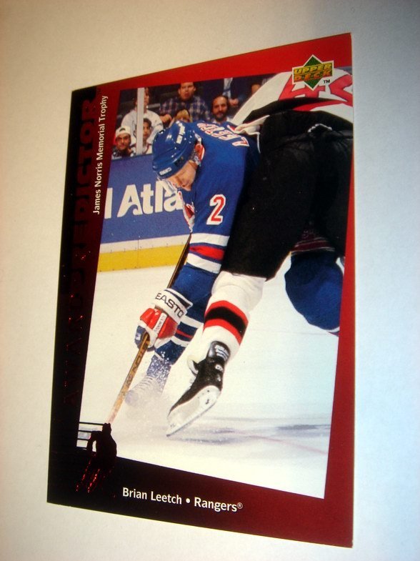 B LEETCH  UPPER DECK  94-95 AWARD PREDICTOR  C28  NYTT