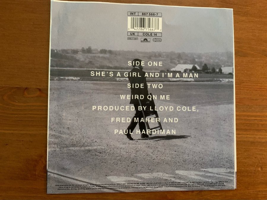 Lloyd Cole - She's A Girl And I'm A Man - 7