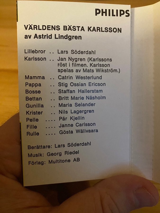 Världens bästa Karlsson - Originalinspelning fr.. | Köp på Tradera