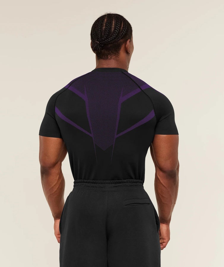 Gymshark • Onyx 5.0 Seamless T-Shirt • Black/At.. | Köp på Tradera