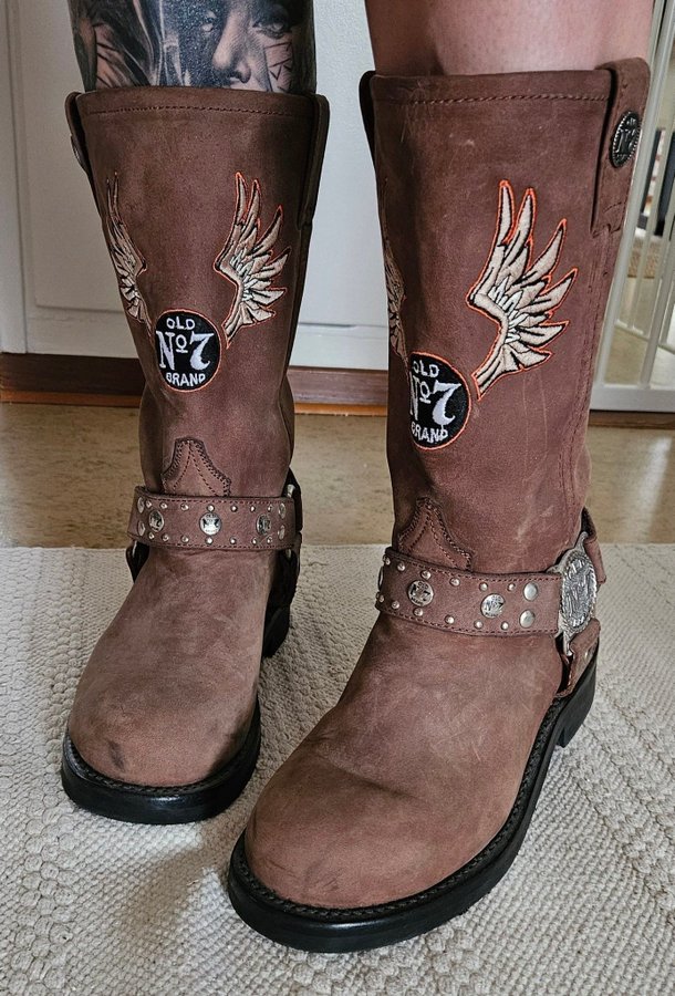 Jack Daniels Cowboy Biker Boots Unisex stl 40 41