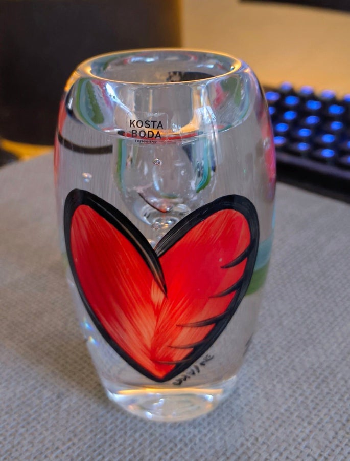 KOSTA BODA ”HEART COLLECTION” LJUSLYKTA – ULRIC.. | Köp på Tradera