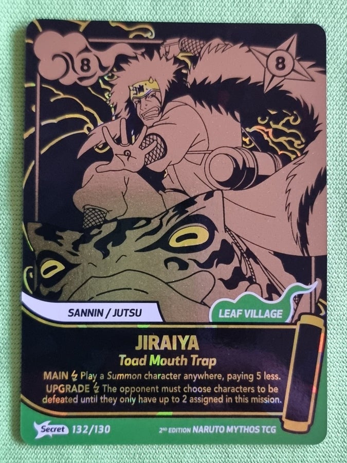 Naruto Mythos TCG Jiraiya Toad Mouth Trap Kort | Köp på Tradera