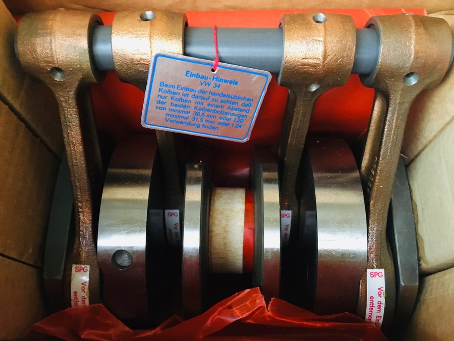NOS NIB VW Käfer Beetle Typ 1 1200 SPG Roller Crank 34PS 64mm Hub
