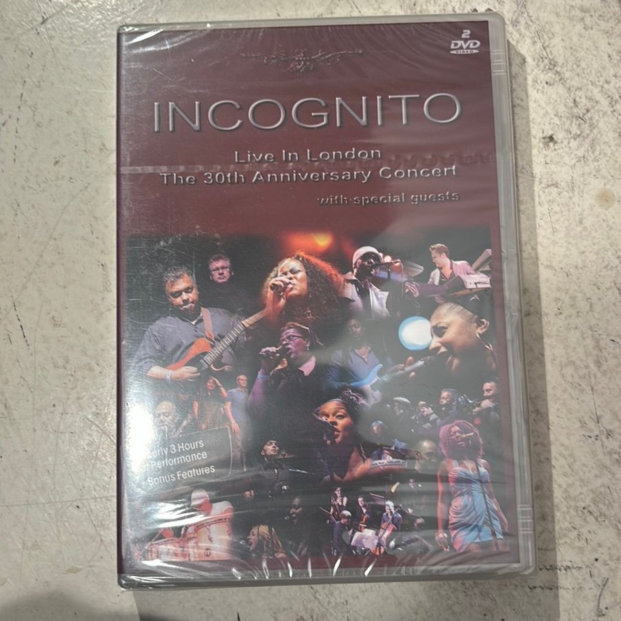 DVD】インコグニート/ライブ 30th Aniv.Concert Incognito - Live In