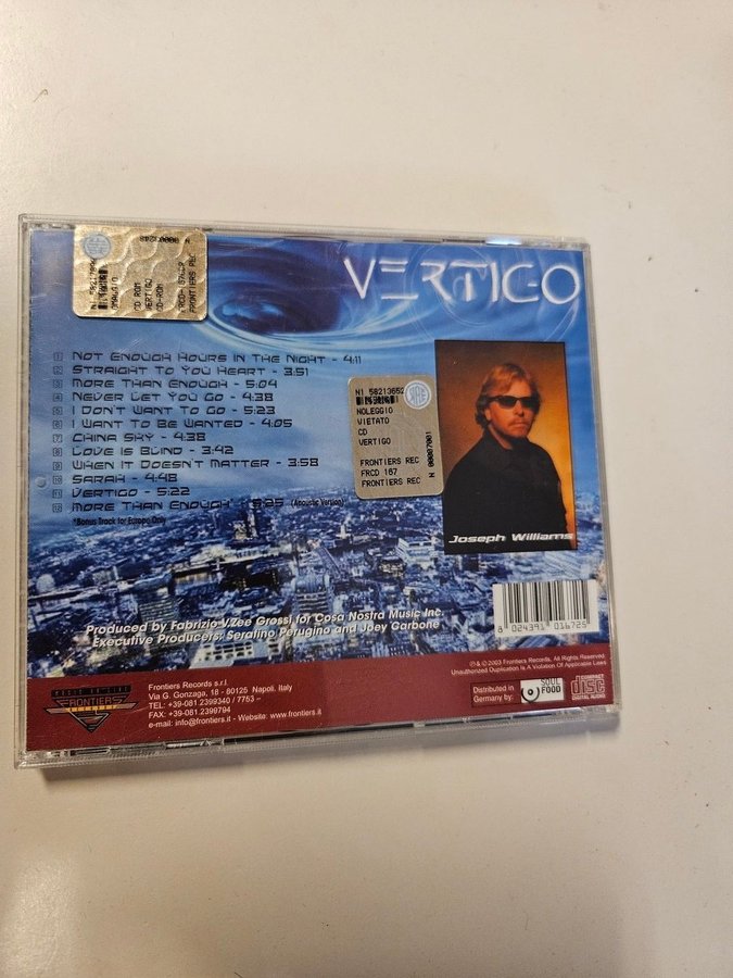 ヴァーティゴ VERTIGO 2(フィーチャリング・ジョセフ・ウィリアムス