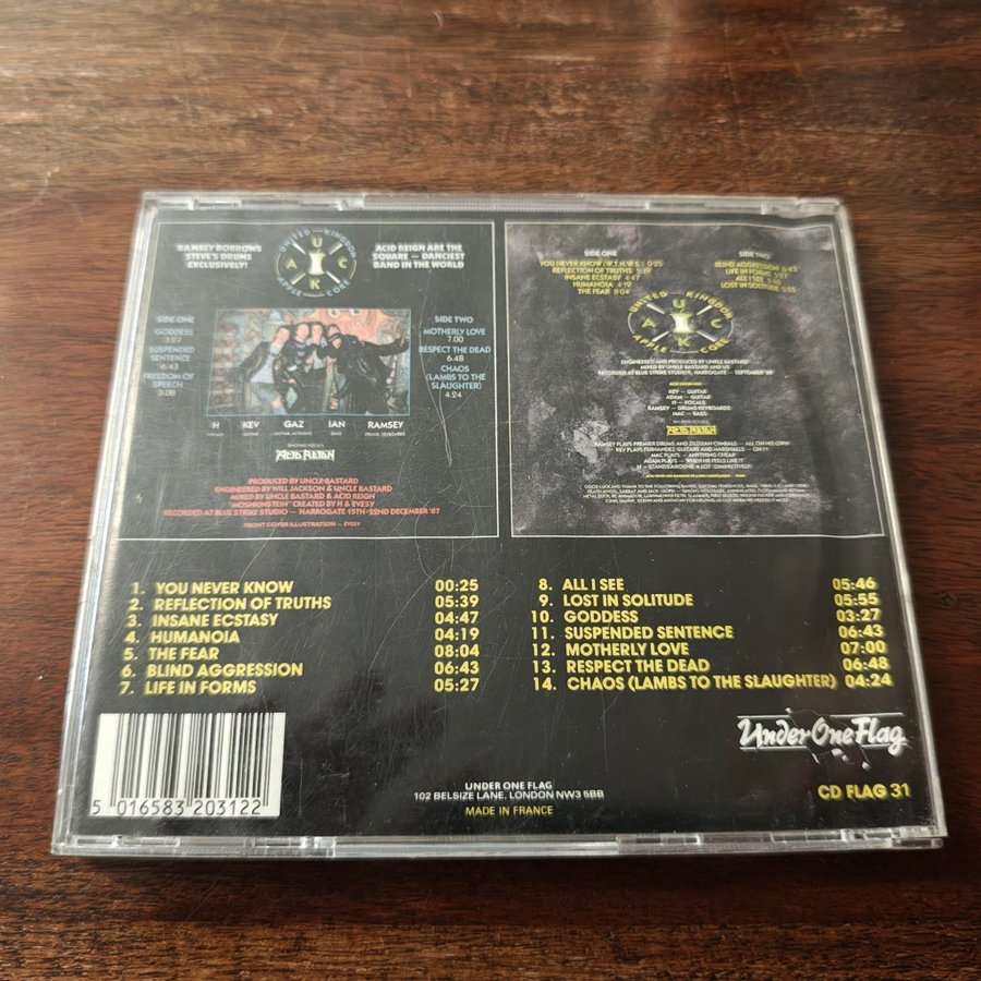 Acid Reign - The Fear ( UK 1989 - 5 extra track.. | Köp på Tradera