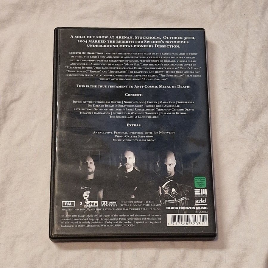 Dissection『Rebirth of Dissection』DVD国内盤 Dissection – Rebirth Of Dissection – CD (Digipack, Album