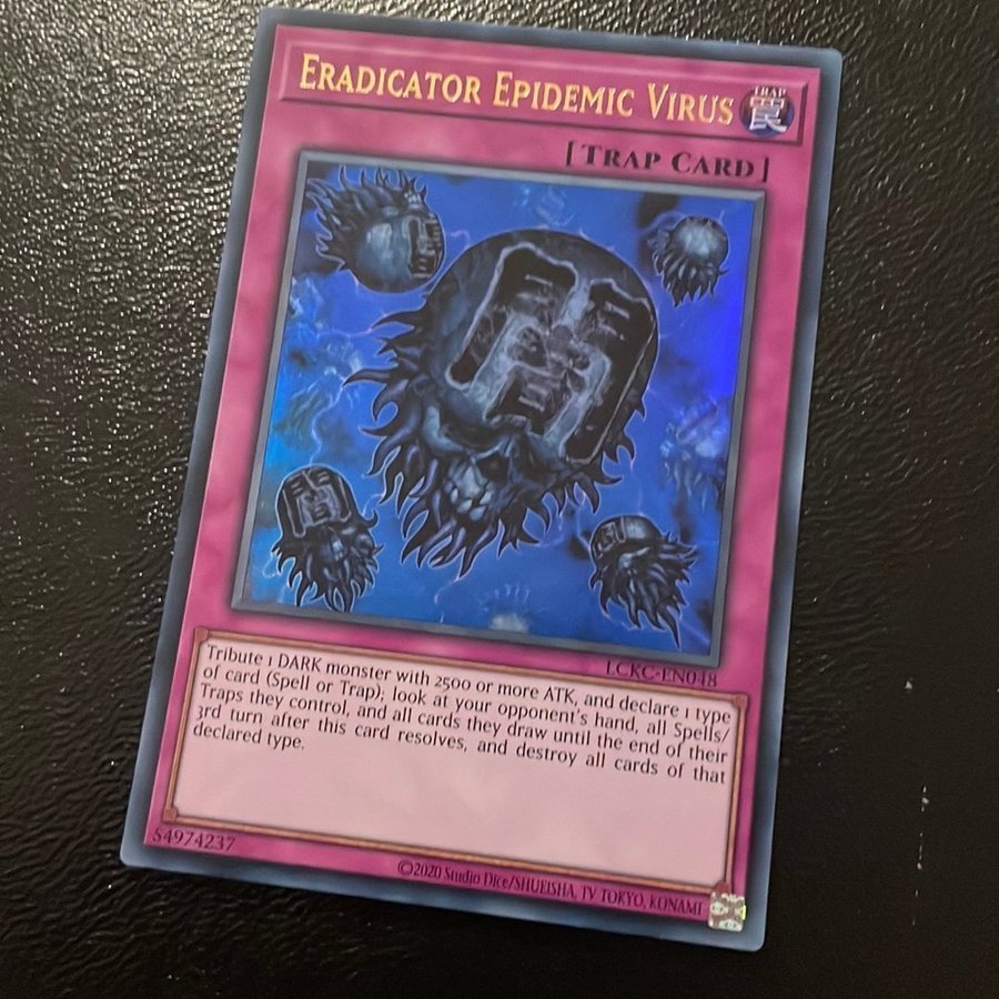 eradicator yugioh card Amazon.com: Yu-Gi-Oh! - Eradicator Epidemic Virus (TDGS-ENSE1) - The  Duelist Genesis - Limited Edition